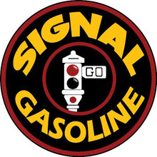 Load image into Gallery viewer, Victory Vintage Signs Large Round Signal Gas Motor Oil and Gasoline Sign with Stop Light Reproduction
