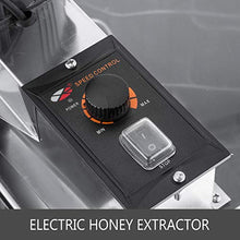 Load image into Gallery viewer, Happybuy Honey Extractor Bee Honey Extractor Electric Honeycomb Spinner 2 Two Frame Stainless Steel Beekeeping Accessory (2 Frame Electric Honey Extractor)
