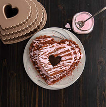 Load image into Gallery viewer, Nordic Ware Cast Bundt Bakeware Tiered Heart, 12-Cup, Toffee
