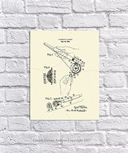 Load image into Gallery viewer, Fly Fishing Decor Set of 6 Unframed Cream Art Prints Fly Rod and Fly Lure Patents
