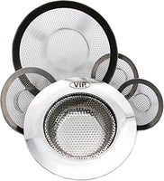 VIP Home Essentials Stainless Mesh Sink Strainers Variety 5 Pack