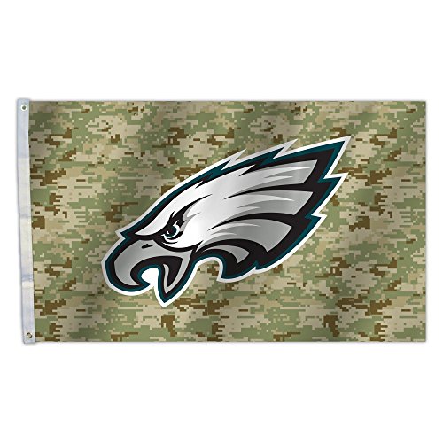 Fremont Die NFL Philadelphia Eagles 3' x 5' Flag with Grommets, 3 x 5-Foot, Digi Camo