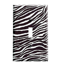 Load image into Gallery viewer, Bold Zebra Print Switchplate - Switch Plate Cover
