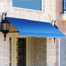 Load image into Gallery viewer, Awntech 3-Feet Dallas Retro Window/Entry Awning, 24 by 42-Inch, Bright Blue
