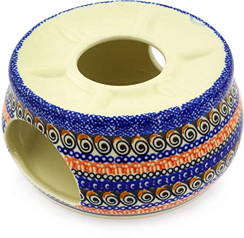 Polish Pottery Heater 6-inch Regal Bouquet UNIKAT