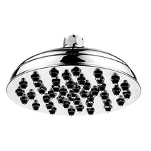 Load image into Gallery viewer, Whitehaus WHSM01-8-C Showerhaus sunflower rainfall showerhead with 45 spray nozzles - solid brass construction with adjustable ball joint - Polished Chrome
