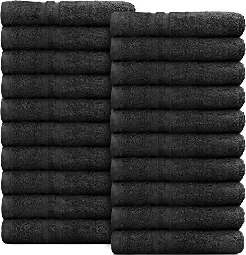 Black Hand Towel Salon Towel 16x27