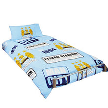 Load image into Gallery viewer, Manchester City Patch Double Duvet Set
