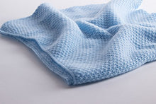 Load image into Gallery viewer, Boys Super Soft 100% Cashmere Baby Blanket - &#39;Baby Blue&#39; - Hand Made in Scotland by Love Cashmere
