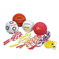 Brother - Physical Education Kit w/Seven Balls, 14 Jump Ropes, Assorted Colors
