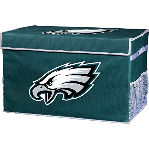Franklin Sports NFL Philadelphia Eagles Folding Storage Footlocker Bins - Official NFL Team Storage Organizers - Collapsible Containers - Small