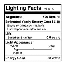 Load image into Gallery viewer, Bulbrite 616353 53A19FR/N/ECO 53-Watt Dimmable ECO Halogen True Daylight A19, Medium Base, Frost, 2-Pack
