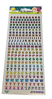 Craft Planet CPT 6561004 Fun Stickers-Reflective Alphabet, Multi