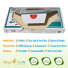 Load image into Gallery viewer, Modern Tea Filter Bags, Disposable Infuser, Combo Pack- Size 3 &amp; 4 - Set of 200 Filters - Heat Sealable, Natural, Easy to Use, No Cleanup  Perfect for Teas, Coffee &amp; Herbs - from Magic Teafit
