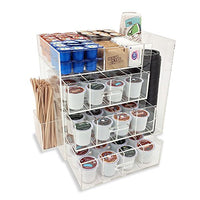 OnDisplay Acrylic Coffee Station with Drawers for Keurig K-Cup Coffee Pods