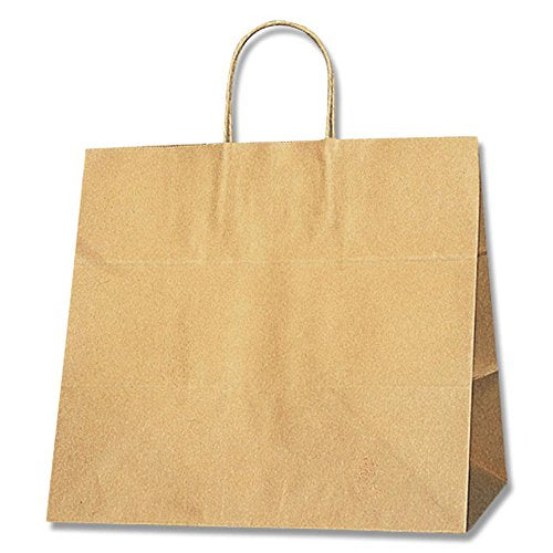 Heiko 34-1 Handbag, Paper Bag, Unbleached, Craft, 13.4 x 8.7 x 12.6 inches (34 x 22 x 32 cm), 50 Sheets