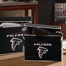 Load image into Gallery viewer, Franklin Sports NFL Atlanta Falcons Folding Storage Footlocker Bins - Official NFL Team Storage Organizers - Collapsible Containers - Small
