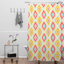 Load image into Gallery viewer, Deny Designs Jacqueline Maldonado Zig Zag Ikat White Shower Curtain, 69 x 72
