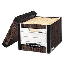 Load image into Gallery viewer, Bankers Box 000725 R-Kive Storage Box w/Lid, Letter/Legal, Woodgrain, 12/Carton
