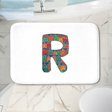 Load image into Gallery viewer, DiaNoche Designs Memory Foam Bath or Kitchen Mats by Dora Ficher - Letter R, Large 36 x 24 in
