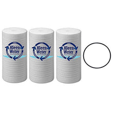 Load image into Gallery viewer, KleenWater Filters Compatible with Aqua-Pure AP810 and Keystone CG10, Poly-Spun, 4.5 x 10 Inch, Set of 3, Includes One O-Ring Compatible with Aqua-Pure AP801.
