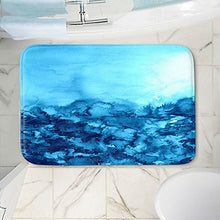 Load image into Gallery viewer, DiaNoche Designs Memory Foam Bath or Kitchen Mats by Julia Di Sano - Into the Eye Turquoise, Large 36 x 24 in
