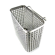 Load image into Gallery viewer, Small Square Stainless Steel Perforated Cutlery Basket Sink Rack Storage Silver by Stopia
