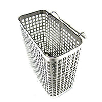 Small Square Stainless Steel Perforated Cutlery Basket Sink Rack Storage Silver by Stopia