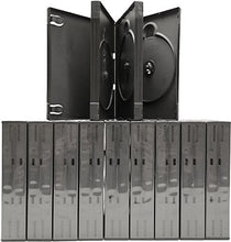 Load image into Gallery viewer, (10) Quad AlphaPak Dark Gray DVD Cases / Boxes - DV4R40DG
