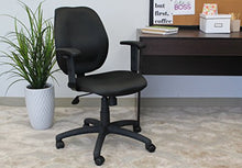 Load image into Gallery viewer, Boss Office Products Any Task Mid-Back Task Chair with Adjustable Arms in Black
