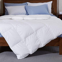 Load image into Gallery viewer, puredown Luxury Fill White Goose Down Comforter 400 Thread Count 600 Fill Power Cotton Full/Queen Size White
