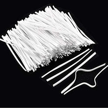 Load image into Gallery viewer, Weststone - 125pcs Plastic Twist Ties/Cable Ties, 5&quot; x 1/8&quot;, Wire Gauge#24, White, Re-Usable, Washable, Moisture Resistant for Making Facial Face Mask Plants Party Cello Candy Gift Bags Cake Pops
