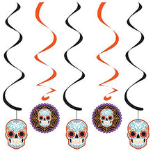 Load image into Gallery viewer, Creative Converting 5 Count Day of The Dead Dizzy Danglers, Multicolor
