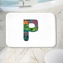 Load image into Gallery viewer, DiaNoche Designs Memory Foam Bath or Kitchen Mats by Dora Ficher - Letter P, Large 36 x 24 in
