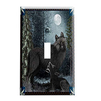 Woodland Tenderness Wolves Switchplate - Switch Plate Cover