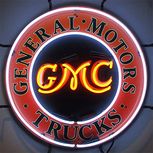 Neonetics 5GMCBK GMC Trucks Neon Sign with Backing