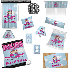 Load image into Gallery viewer, RNK Shops Airplane &amp; Girl Pilot Duvet Cover Set - King (Personalized)
