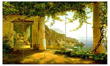 Load image into Gallery viewer, Tile Mural Amalfi Coast Landscape - by Carl Frederic Aagaard- Art Kitchen Bathroom Shower Wall Backsplash Splashback 5x3 6&quot; Ceramic, Matte

