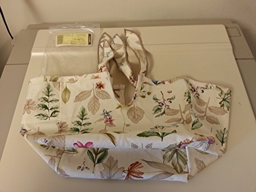 Longaberger Spring Basket Botanical Fields Fabric Liner Over the Edge Style New In Bag