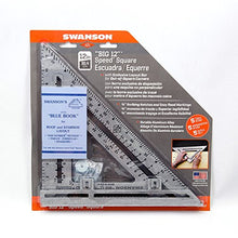 Load image into Gallery viewer, Swanson Tool S0107 12-Inch Speed Square Layout Tool with Blue Book
