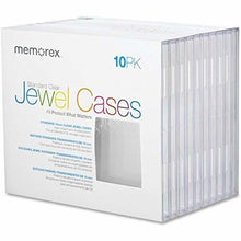 Load image into Gallery viewer, Memorex Standard Jewel Cases Shrinkwrapped 10/Pack

