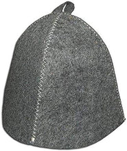 Load image into Gallery viewer, Russian Banya Bathhouse Sauna Wool Felt Hat One Size Fits All Unisex Grey
