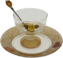 Load image into Gallery viewer, Majestic Giftware LACD6 Glass Passover Charoset Dish, 4-Inch
