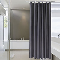 Aoohome Extra Long Shower Curtain 72 X 84 Inch, Solid Fabric Shower Curtain Liner For Hotel, Waterpr