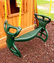 Load image into Gallery viewer, Eastern Jungle Gym Heavy-Duty Plastic Horse Glider Swing Seat Back-to-Back Glider for Two Kids with Coated Swing Chains
