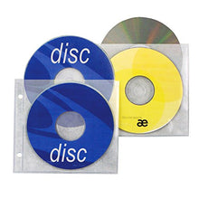 Load image into Gallery viewer, Univenture 2 Hole Top Load CD/DVD Page, 5.625&quot; x 5&quot;, 3.13&quot; Hole spacing - Box of 800
