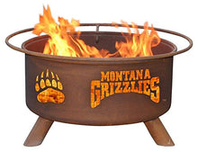 Load image into Gallery viewer, University of Montana Portable Steel Fire Pit Grill
