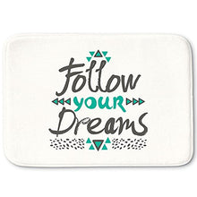 Load image into Gallery viewer, DiaNoche Designs Memory Foam Bath or Kitchen Mats by Pom Graphic Design - Follow Your Dreams, Large 36 x 24 in
