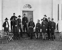 Load image into Gallery viewer, 1863 photo Major General Geo. G. Meade and staff . photograph shows Major Gen d9
