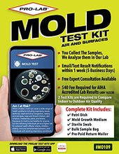 Load image into Gallery viewer, ProLab Mold Test Kit For Home For Air And Surface Testing - Mold Test Kit Includes Expert Consultation, Pre-Paid Return Mailer, Emailed Mold Report $40 Fee Required For AIHA Lab Analysis. (MO109)
